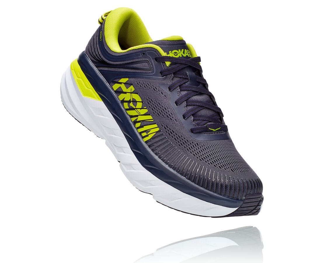 Pantofi De Mers Hoka One One Bondi 7 Barbati - Gri / Inchis | Romania NCFO12839